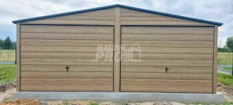 Garaż blaszany 6x5,8m  brama uchylna winchester  rynny  dwuspad GP454 Niepołomice - zdjęcie 5