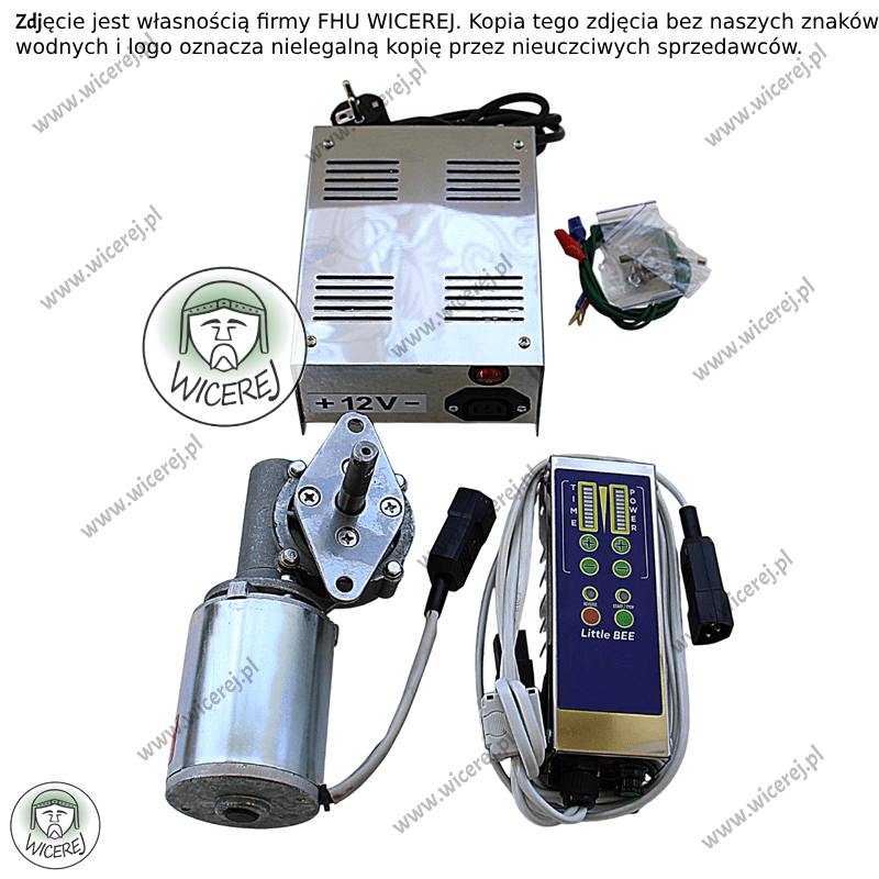 Napęd elektryczny DC 12V/AC 220V ze sterownikiem do miodarek wirówek Jaśliska - zdjęcie 1