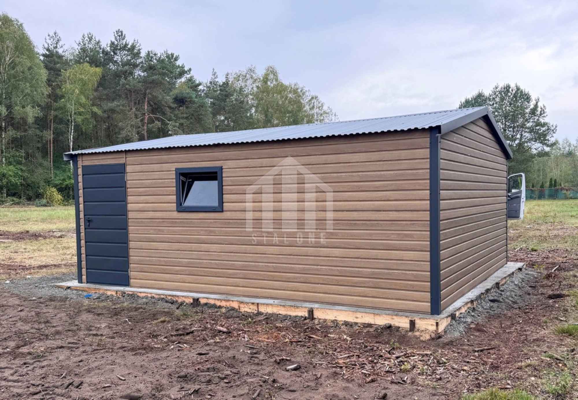 Garaż blaszany 4,5x5m - brama uchylna - drzwi - okno  SO114 Września - zdjęcie 5