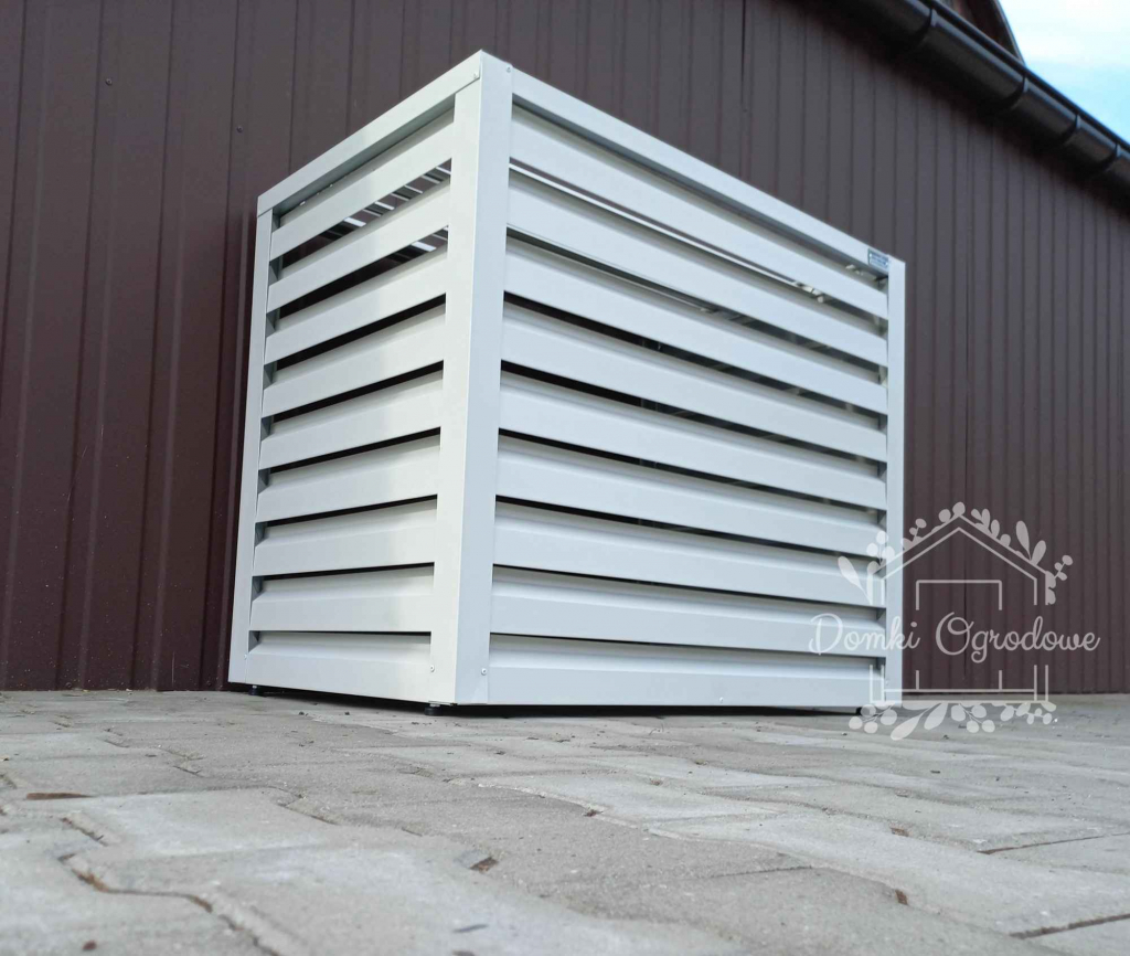Osłona klimatyzatora - pompy ciepła 90x50x110 cm biały ID460 Mrągowo - zdjęcie 3