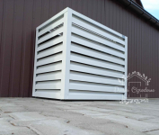 Osłona klimatyzatora - pompy ciepła 90x50x110 cm biały ID460 Mrągowo - zdjęcie 3