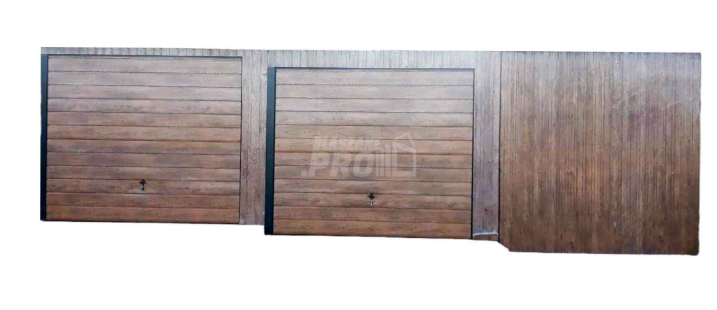 Garaż blaszany 10x5 Brama uchylna + jasny orzech  spad w tył GP164 Bełchatów - zdjęcie 1