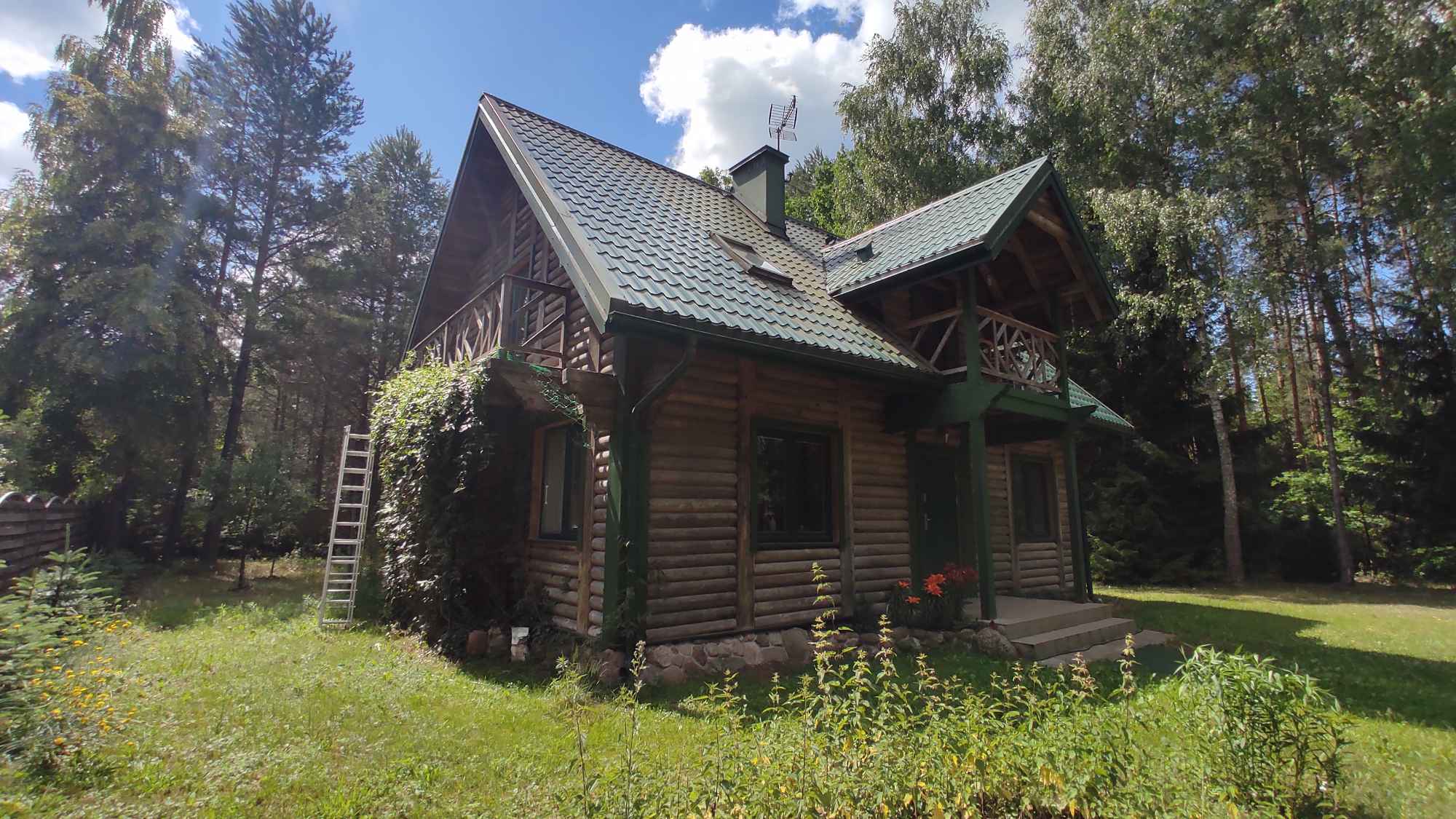 Dom drewniany z Atrakcyjną Lokalizacją w lesie 5 km od Białegostoku Niewodnica Kościelna - zdjęcie 2