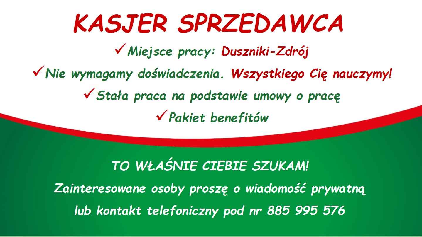 Praca w markecie, Dino Polska S.A., Duszniki-Zdrój Duszniki-Zdrój - zdjęcie 1