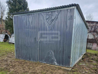 Garaż blaszany 3×5 m II klasa – na budowę – wolnostojący brama  GB119