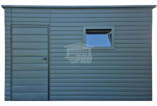 Schowek - Domek Ogrodowy 3,5x2m - drzwi - okno dach spad w tył GP605