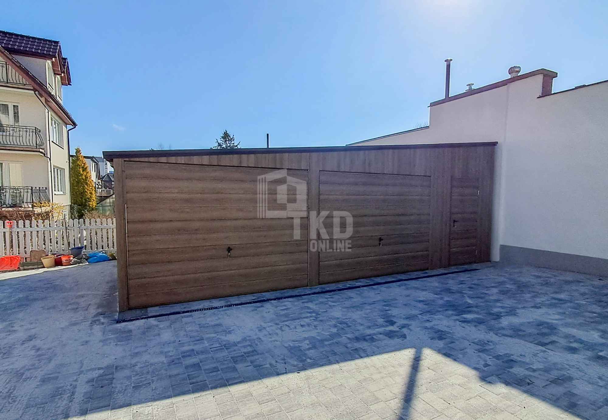 Garaż blaszany 8x6m 2x brama  okno drzwi  dach rynna TKD359 Sopot - zdjęcie 4