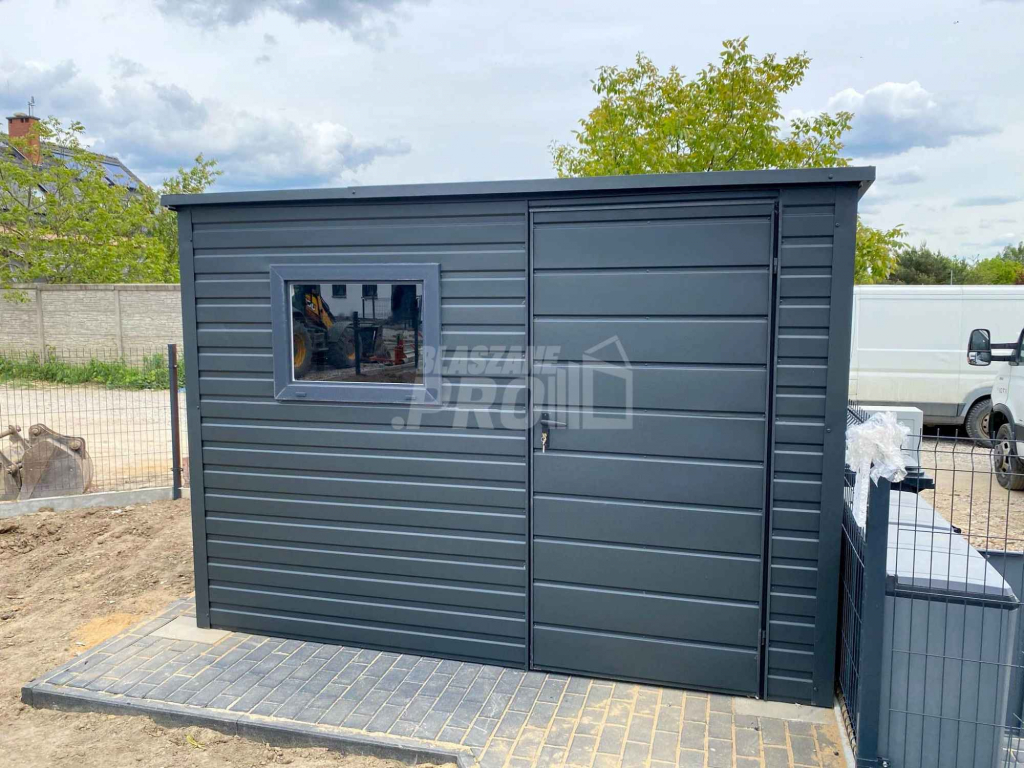 Schowek - Domek Ogrodowy 2,5x2m okno - Antracyt  spad w tył GP545 Jelenia Góra - zdjęcie 2