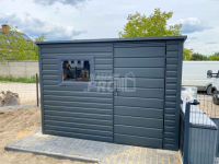 Schowek - Domek Ogrodowy 2,5x2m okno - Antracyt  spad w tył GP545 Jelenia Góra - zdjęcie 2