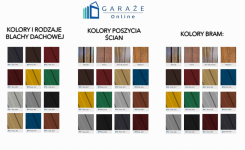 GARAŻ BLASZANY 12m x 5m poziom - spad tył 4x Brama - ID97 12x5 Pabianice - zdjęcie 10