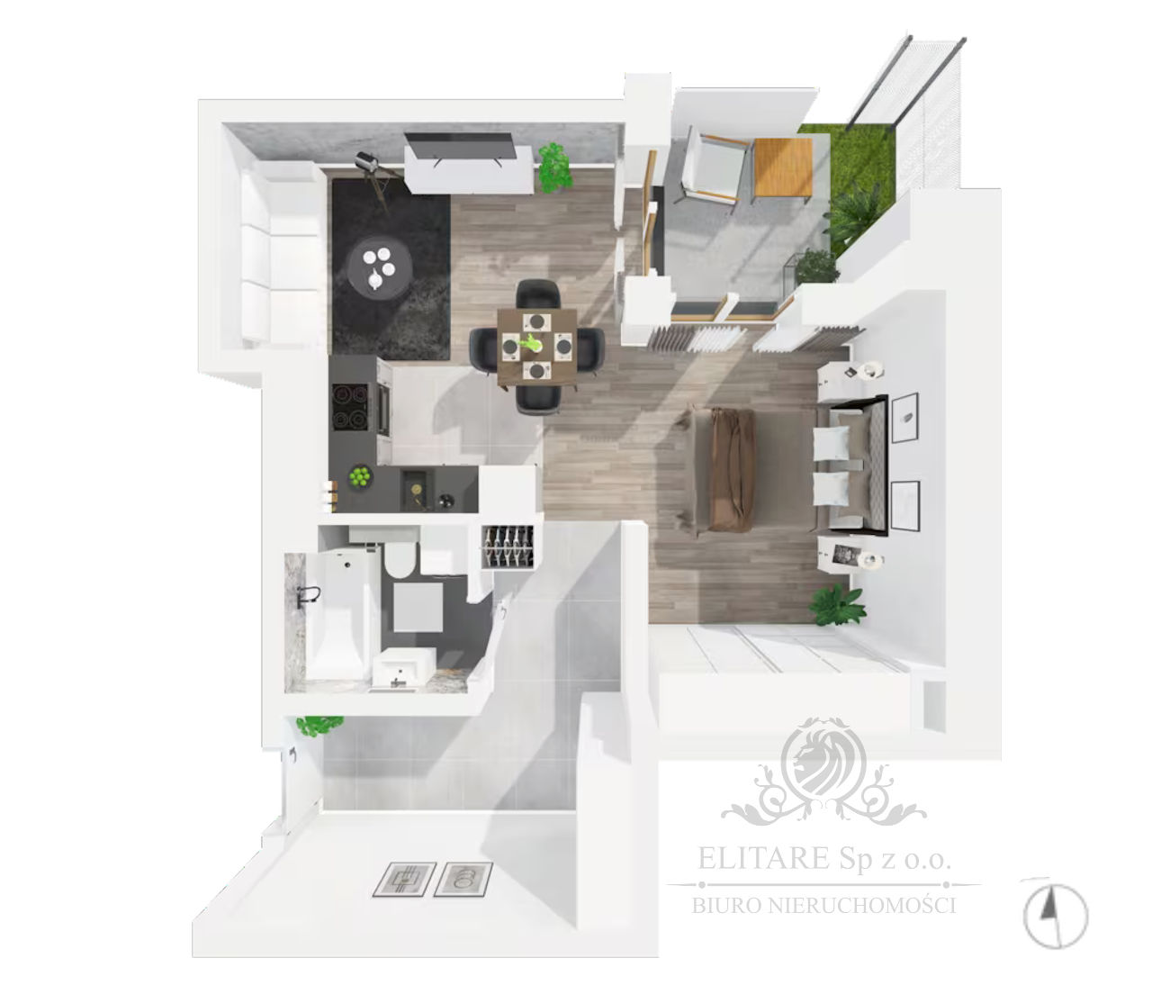 Mieszkanie 41,01m2 + ogórd i taras  widokiem na Odrę/Kleczków Wrocław - zdjęcie 7