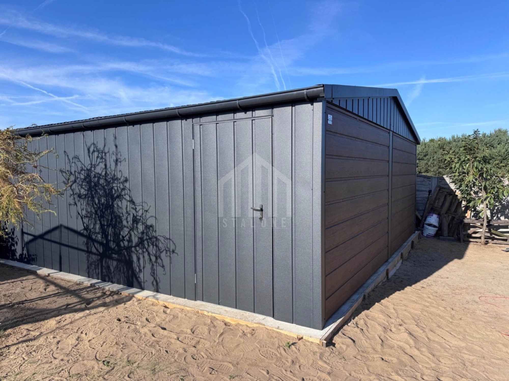 Garaż blaszany 6x5,8m - 2x Brama uchylna - drzwi - rynny SO123 Mysłowice - zdjęcie 3