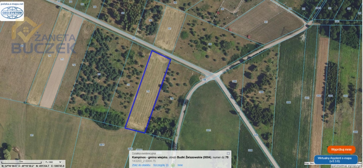 Sprzedam działkę budowlaną w Budkach Żelazowskich Budki Żelazowskie - zdjęcie 1