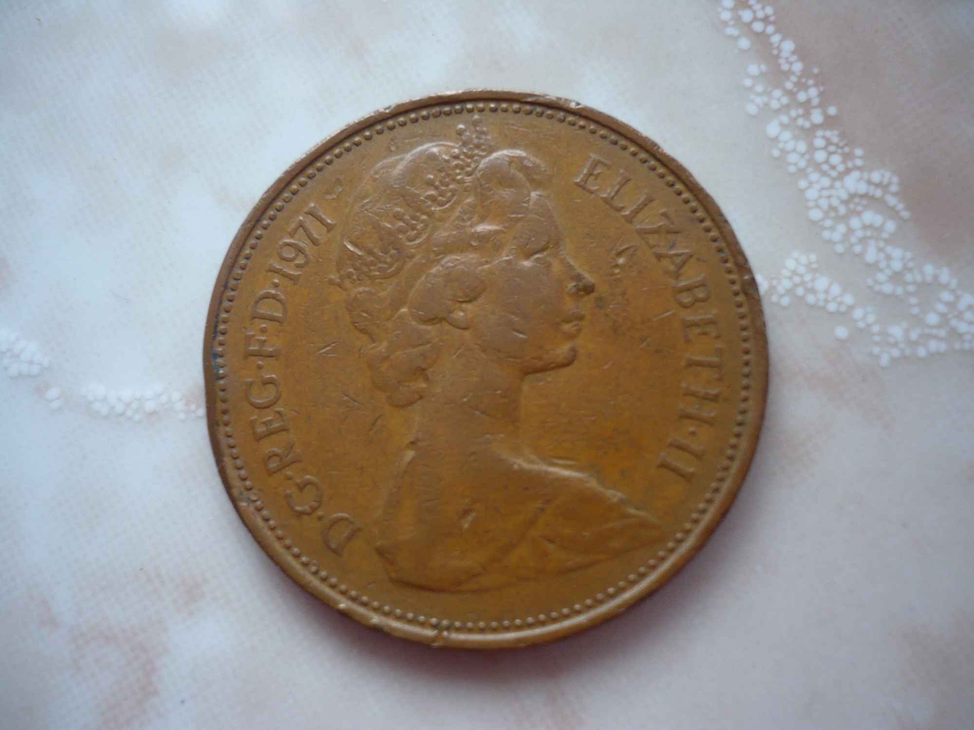 Moneta Elizabeth 2 1971 rok. Sztum - zdjęcie 1