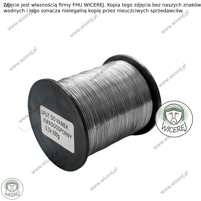 Drut pszczelarski do ramek 0,3mm - 0,5kg Nierdzewny ramki ule Jaśliska - zdjęcie 2