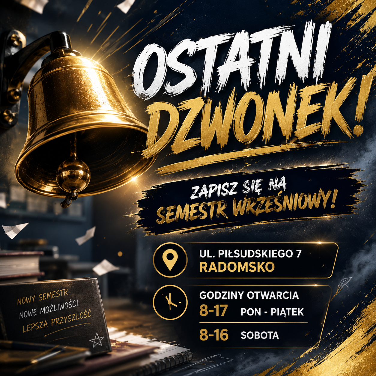 Zapisy na semestr wrześniowy trwają! Radomsko - zdjęcie 1