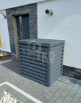 Osłona klimatyzatora - pompy ciepła 80x50x130 cm antracyt TKD458 Łęczyca - zdjęcie 3