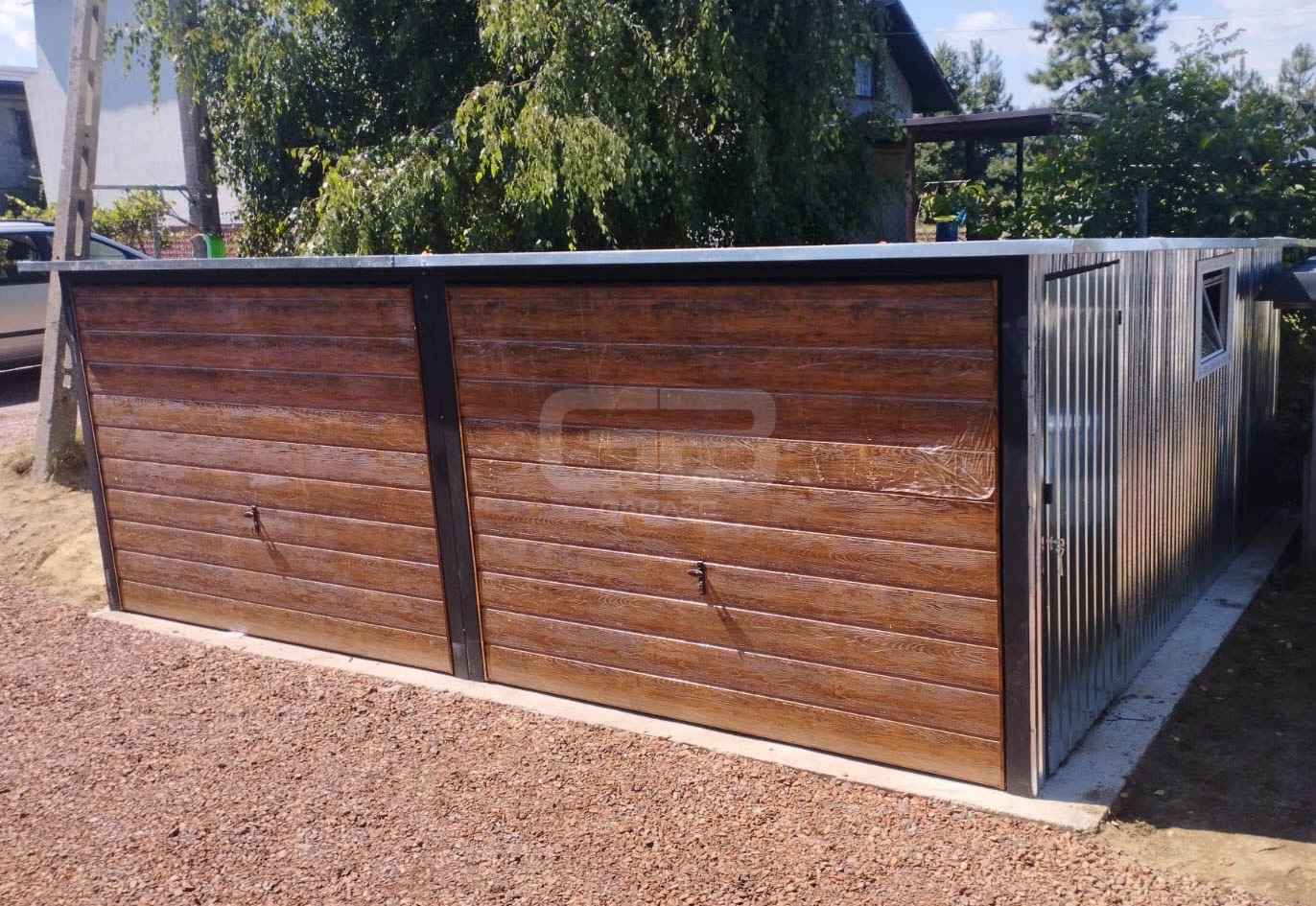 Garaż blaszany 6x6 2x Brama drzwi 2x okno ocynk spad  w tył GB179 Świnoujście - zdjęcie 7