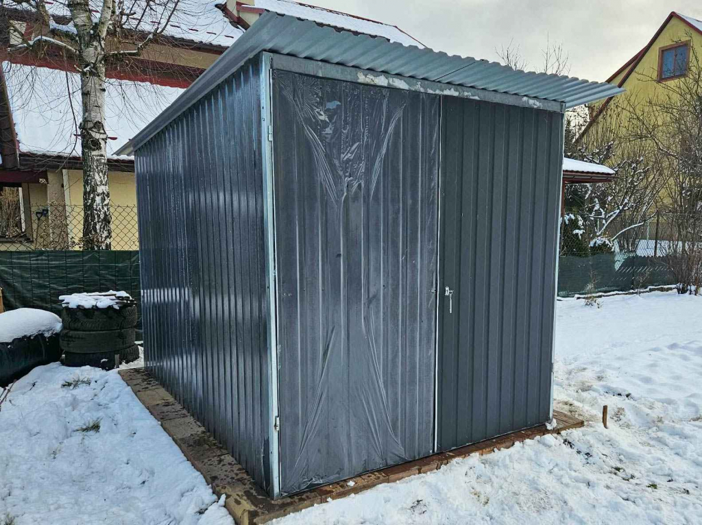 Garaż blaszany 3×5 m II klasa na budowę wolnostojący brama GB118 Rybnik - zdjęcie 1