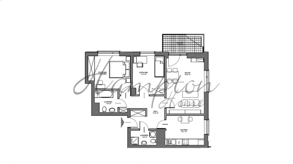 3 pokoje Marina Mokotów ul. Wyględowska Mokotów - zdjęcie 12