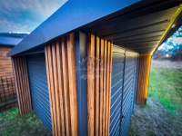 Domek ogrodowy PREMIUM 3x3m wiata   Dekor z lameli  Antracyt  ID905 Konin - zdjęcie 9