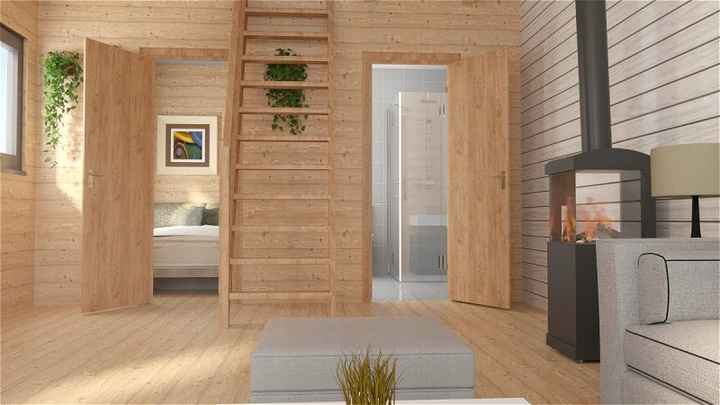 Drewniany Domek 4,8×7,2 m – Letniskowy Całoroczny, Solidne Wykonanie Rzeszów - zdjęcie 4