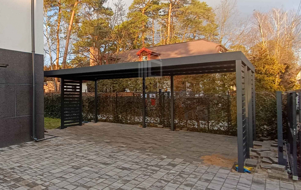 Carport PREMIUM - Wiata samochodowa 7x3 dodatkowa zabudowa ID1158 Toruń - zdjęcie 3