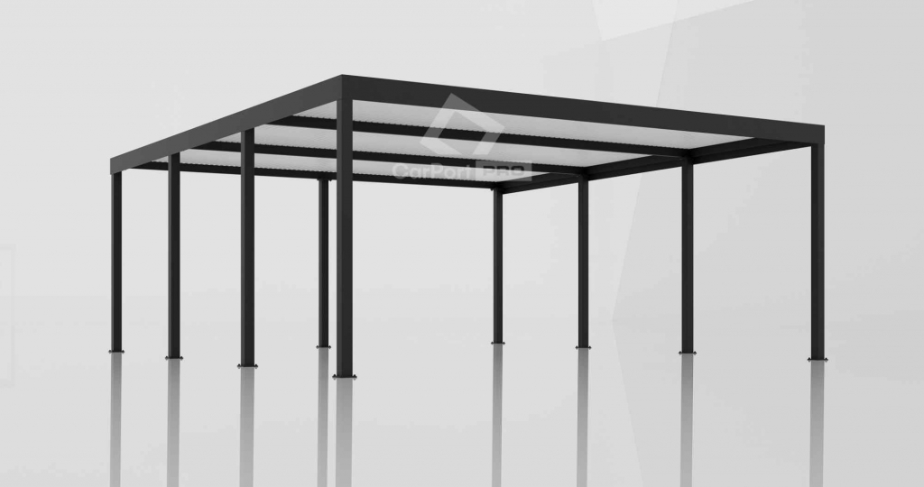 CarPort PREMIUM - wiata samochodowa 6x5,5 - antracyt  CP109 Nowogard - zdjęcie 2