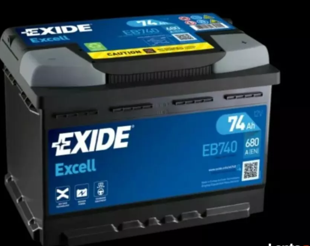 Akumulator 74Ah 680A Exide Excell – Darmowy dowóz i wymiana Lublin - zdjęcie 1