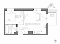 Mieszkanie 2 pokojowe 37,12m2 z balkonem 4m2/Iwiny blisko Buforowej Iwiny - zdjęcie 2