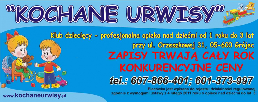 ŻŁOBEK – KLUB DZIECIĘCY KOCHANE URWISY opieka dzienna nad dziećmi 1-3 Grójec - zdjęcie 1