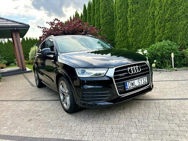Audi Q3 2.0TFSI 180KM S Tronic Quattro Skóry Panorama BogateWposażenie Wrocław - zdjęcie 2