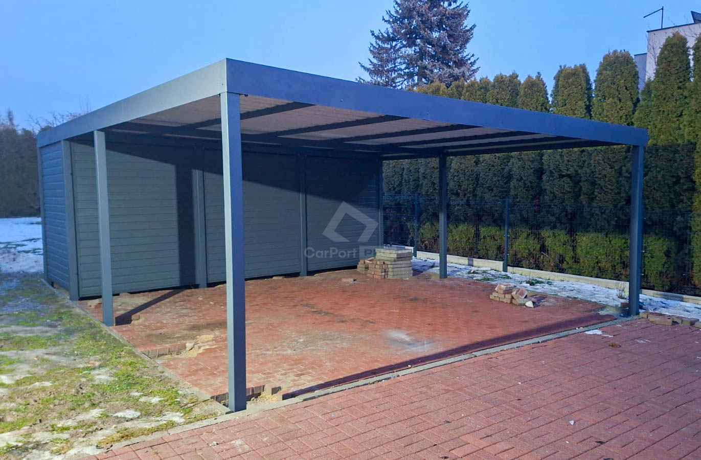 Carport + Pomieszczenie gospodarcze PREMIUM Wiata 6x7,5m CP135 Kraśnik - zdjęcie 2