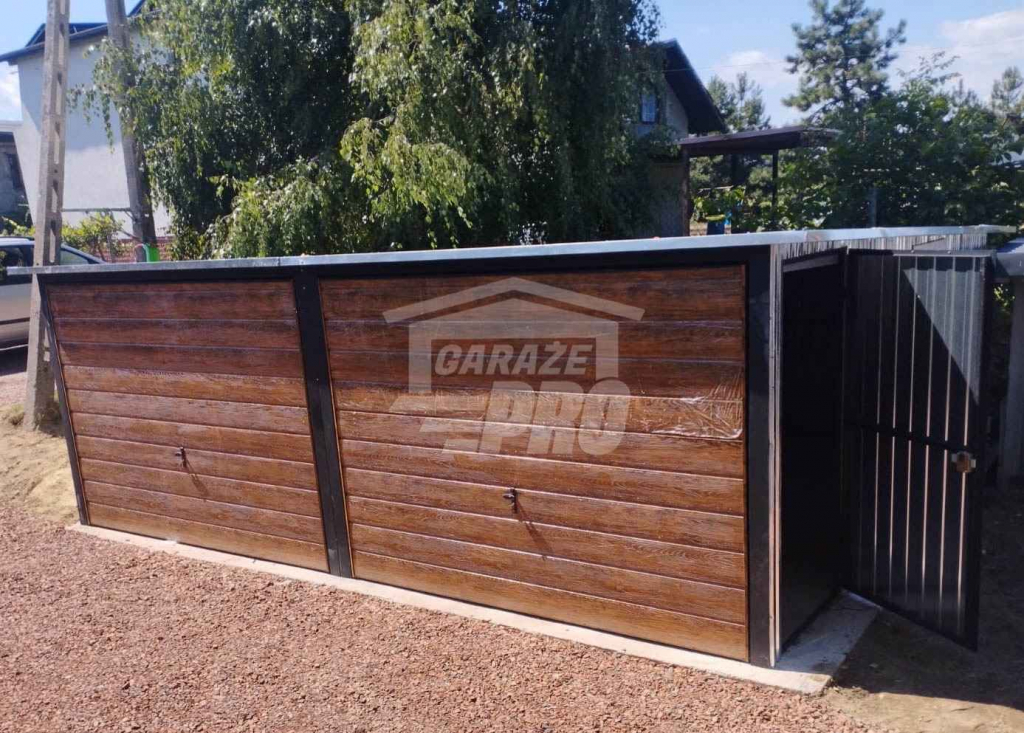 Garaż blaszany 6x6 2x Brama  2x okno - ocynk  pod ocieplenie GP205 Otwock - zdjęcie 5