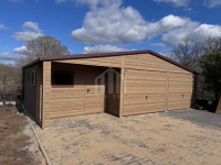 Garaż blaszany 9x4m + wnęka - 2x brama -drzwi -3x okno - rynny SO141 Koszalin - zdjęcie 4