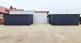 Garaż blaszany 3x7m Brama dwuskrzydłowa drzwi  dach spad w bok TS1049 Niepołomice - zdjęcie 5