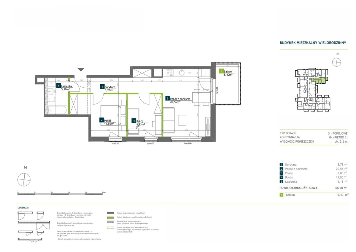 Sprzedam trzypokojowe mieszkanie. 0% prowizji Wilda - zdjęcie 5