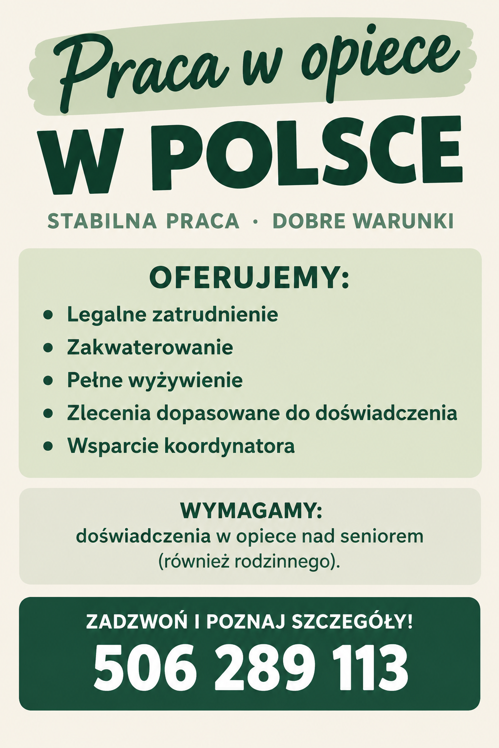 Praca dla opiekuna seniora w Polsce – poznaj nasze oferty Łasin - zdjęcie 1
