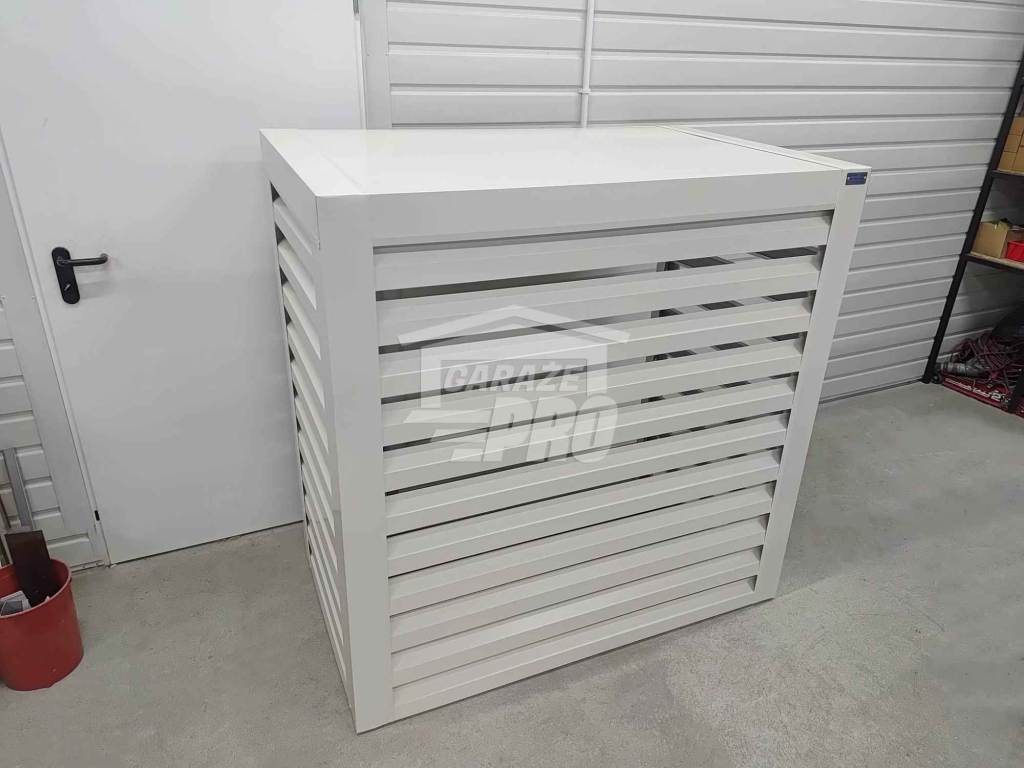 Osłona klimatyzatora – pompy ciepła 120x40x140 cm biały GP708 Hajnówka - zdjęcie 4
