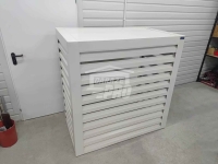 Osłona klimatyzatora – pompy ciepła 120x40x140 cm biały GP708 Hajnówka - zdjęcie 4
