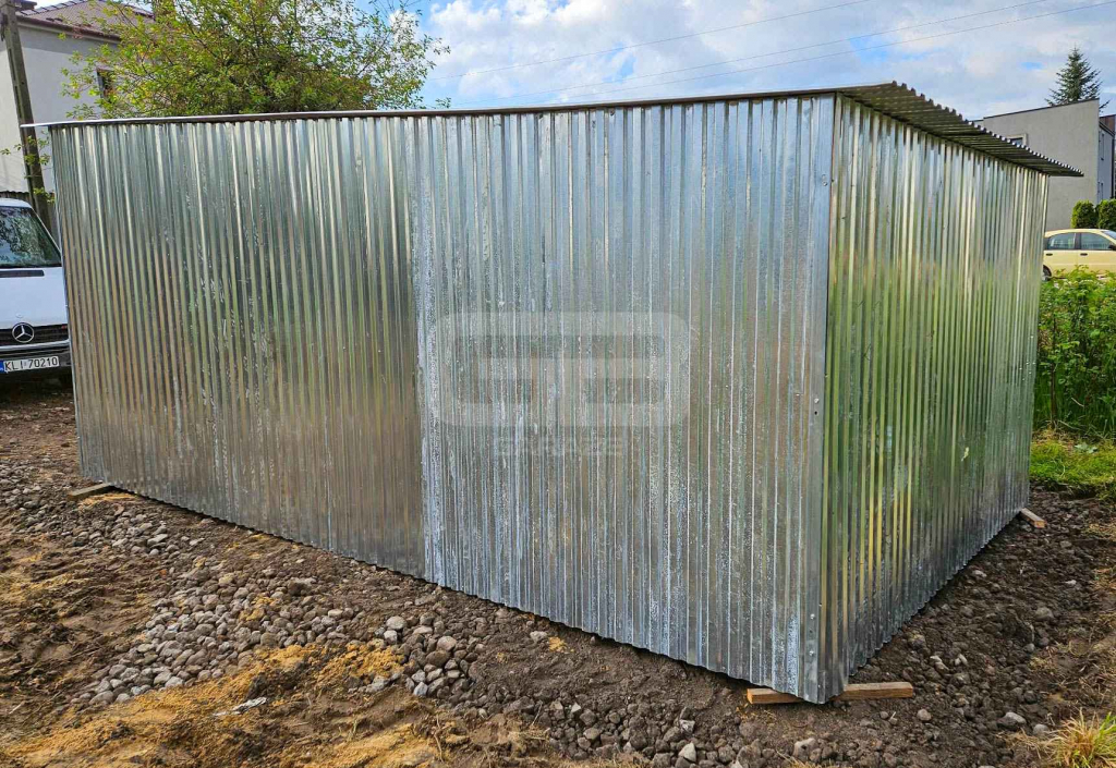 Garaż blaszany 3x5m II gat. blaszak na budowę wolnostojący brama GB126 Śródmieście - zdjęcie 3
