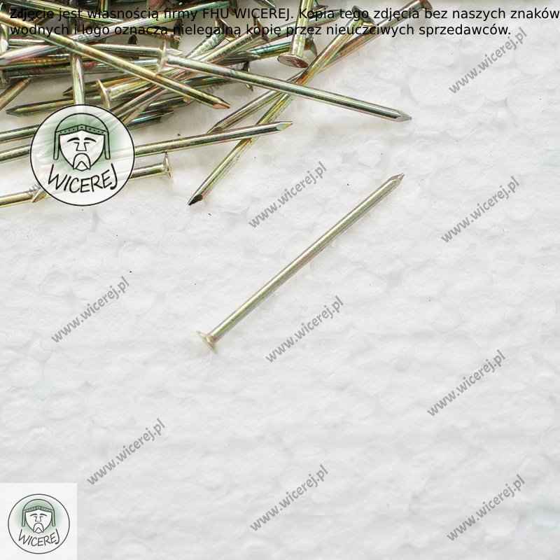 Gwoździe do zbijania ramek 1,4 x 30mm - 100g stal ocynkowana Jaśliska - zdjęcie 2