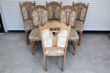 krzesła dębowe 6 szt - jak nowe Olsztyn - zdjęcie 3