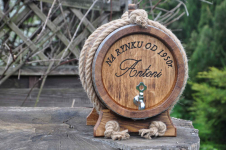 Beczka Dębowa 3L 4L 5L 10L 15L 20L Grawer Ozdobne Sznurki Opalanie Szczecin - zdjęcie 3