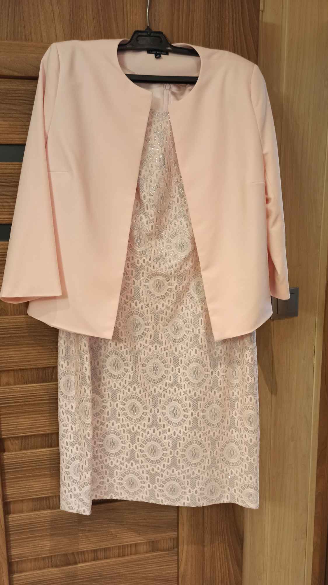 Elegancka sukienka wizytowa z narzutką Praga-Południe - zdjęcie 1