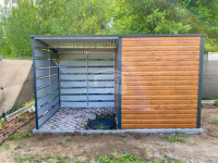 Schowek - Domek Ogrodowy 2x2m + wiata 2m  Drzwi dach spad w tył GP547 Białystok - zdjęcie 4