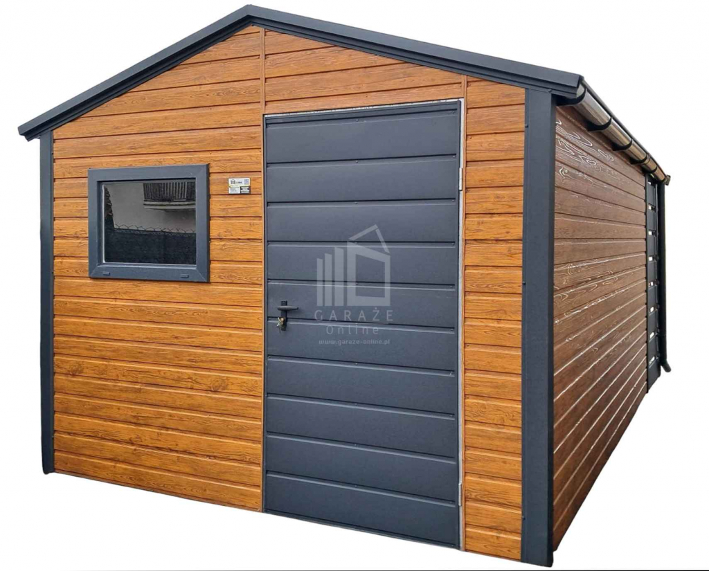 Schowek - domek ogrodowy 3x4m + wiata 1m Drzwi okno rynny dach ID974 Tychy - zdjęcie 1