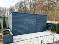 Domek Ogrodowy - Schowek 4x3,5  drzwi - Antracyt dach spad w tył GP262 Dąbrowa Górnicza - zdjęcie 3