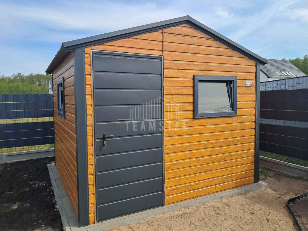 Schowek domek ogrodowy 3x2,5m drzwi 2x okno drewnopodobny dach TS1075 Kalwaria Zebrzydowska - zdjęcie 3
