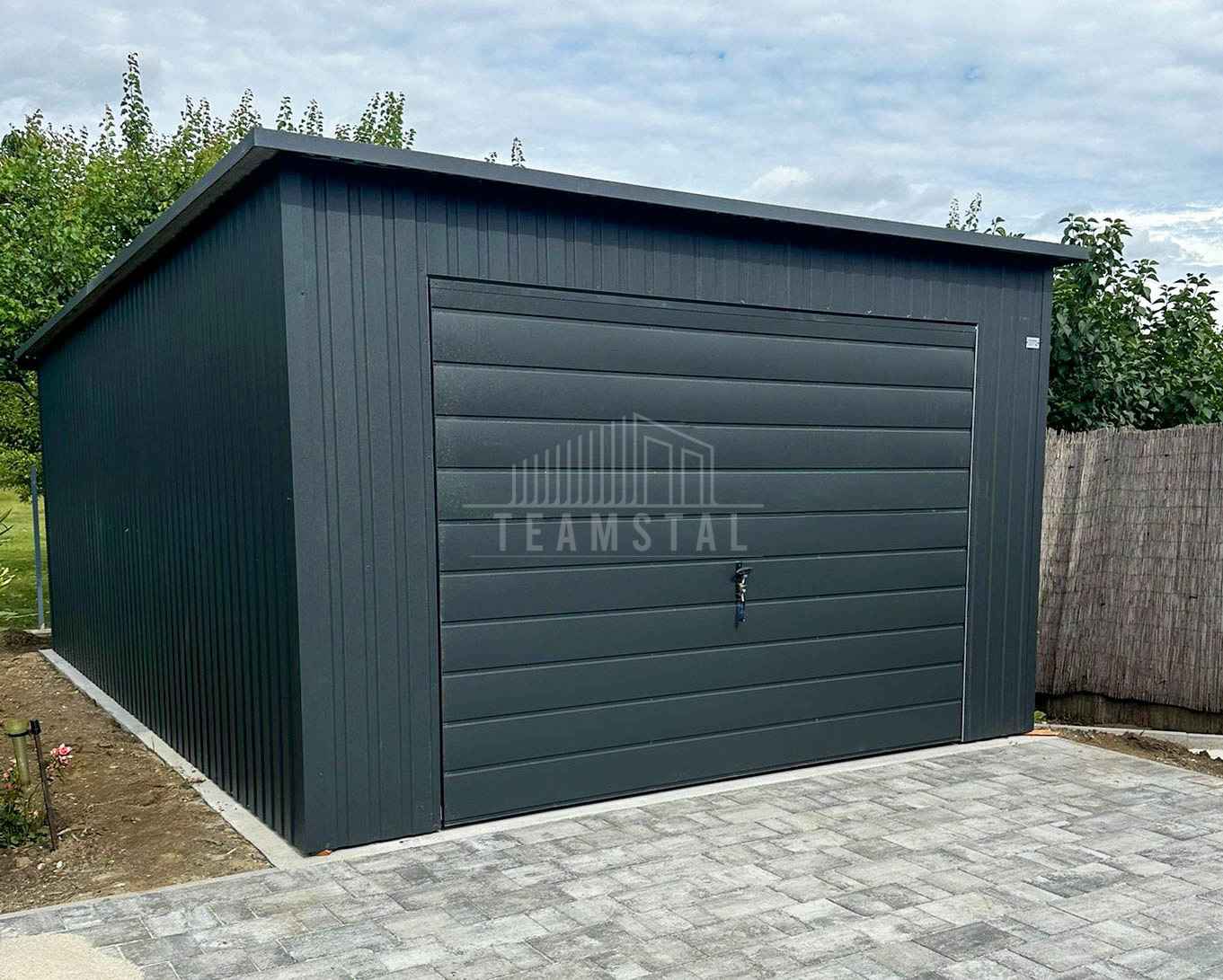 Garaż blaszany 4x5m - brama uchylna okno  dach rynna  TS1116 Mysłowice - zdjęcie 4